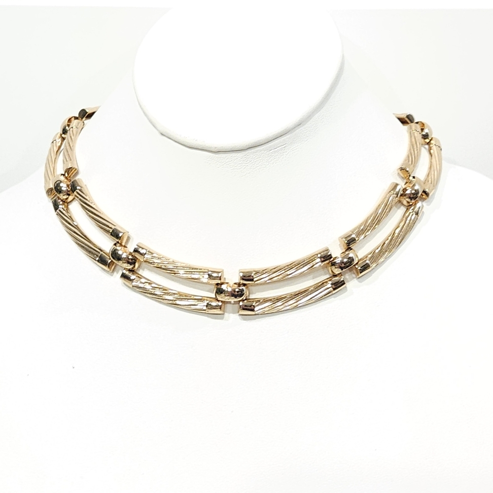 Vintage Dior Necklace Christian Dior Grosse Germany Gold Tone Necklace
